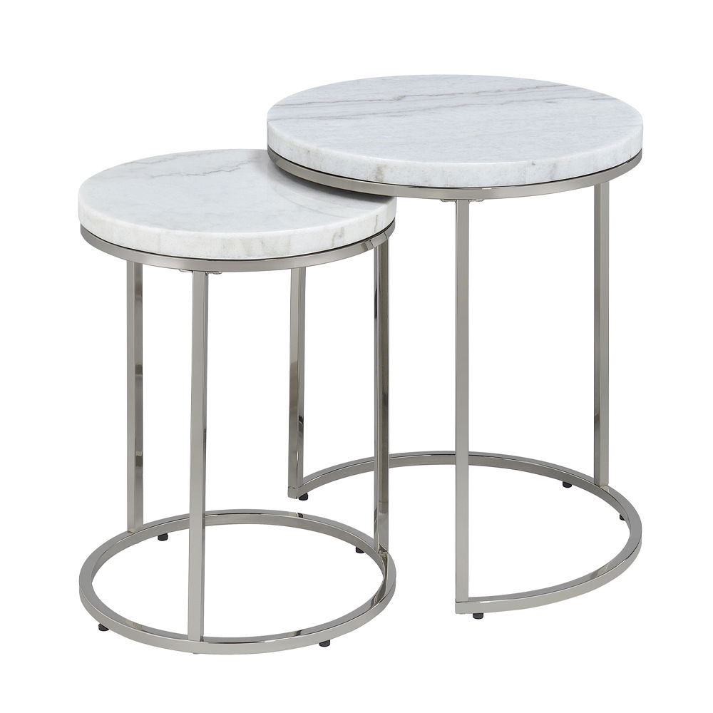 Zaidee - Nesting Table Set - Nickel - Urban Living Furniture (Los Angeles, CA)