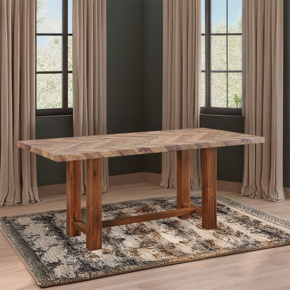 Gilsea - Dining Table - Brown Finish - Urban Living Furniture (Los Angeles, CA)