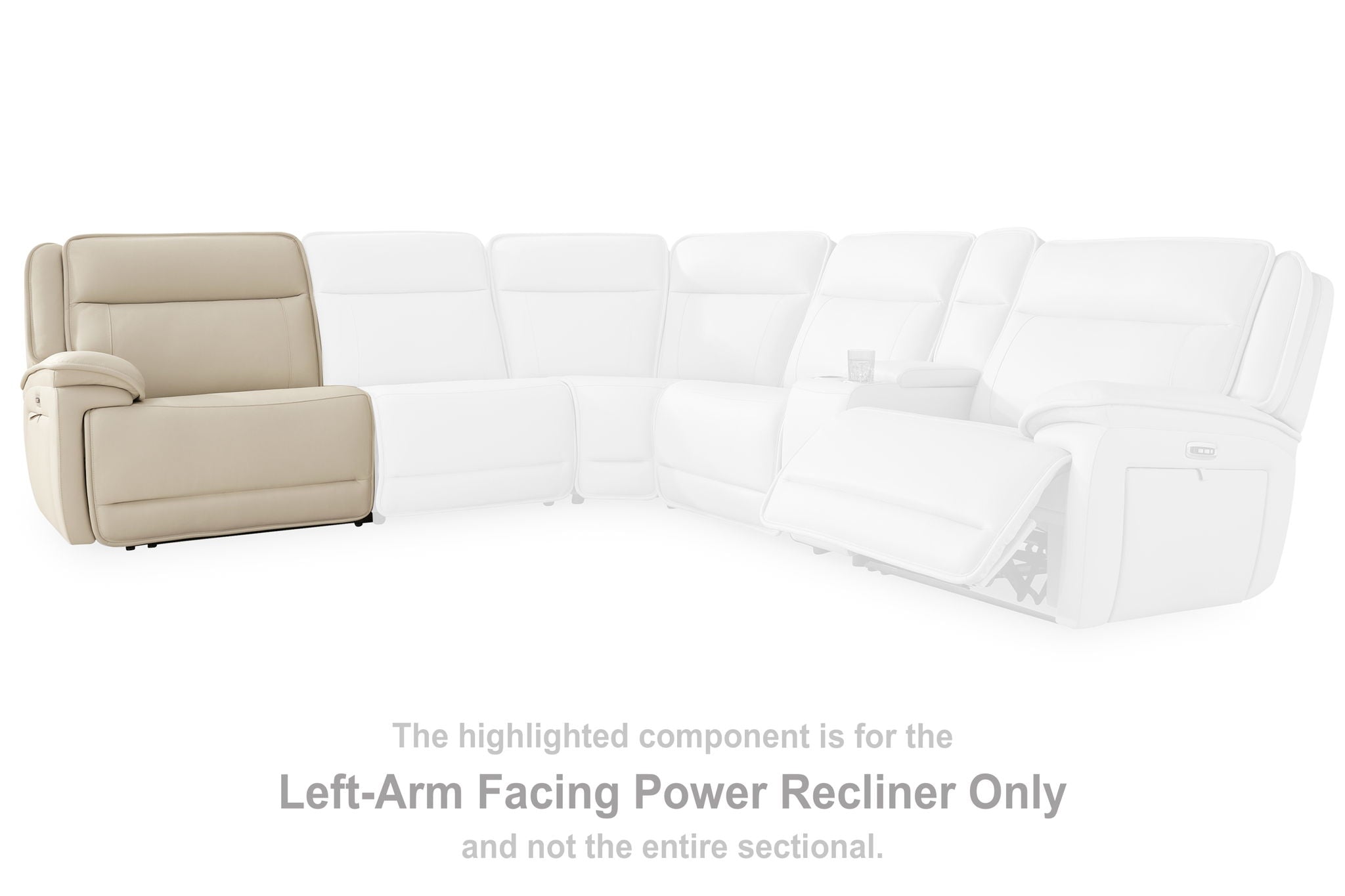 Double Deal - Almond - Laf Zero Wall Power Recliner - Urban Living Furniture (Los Angeles, CA)