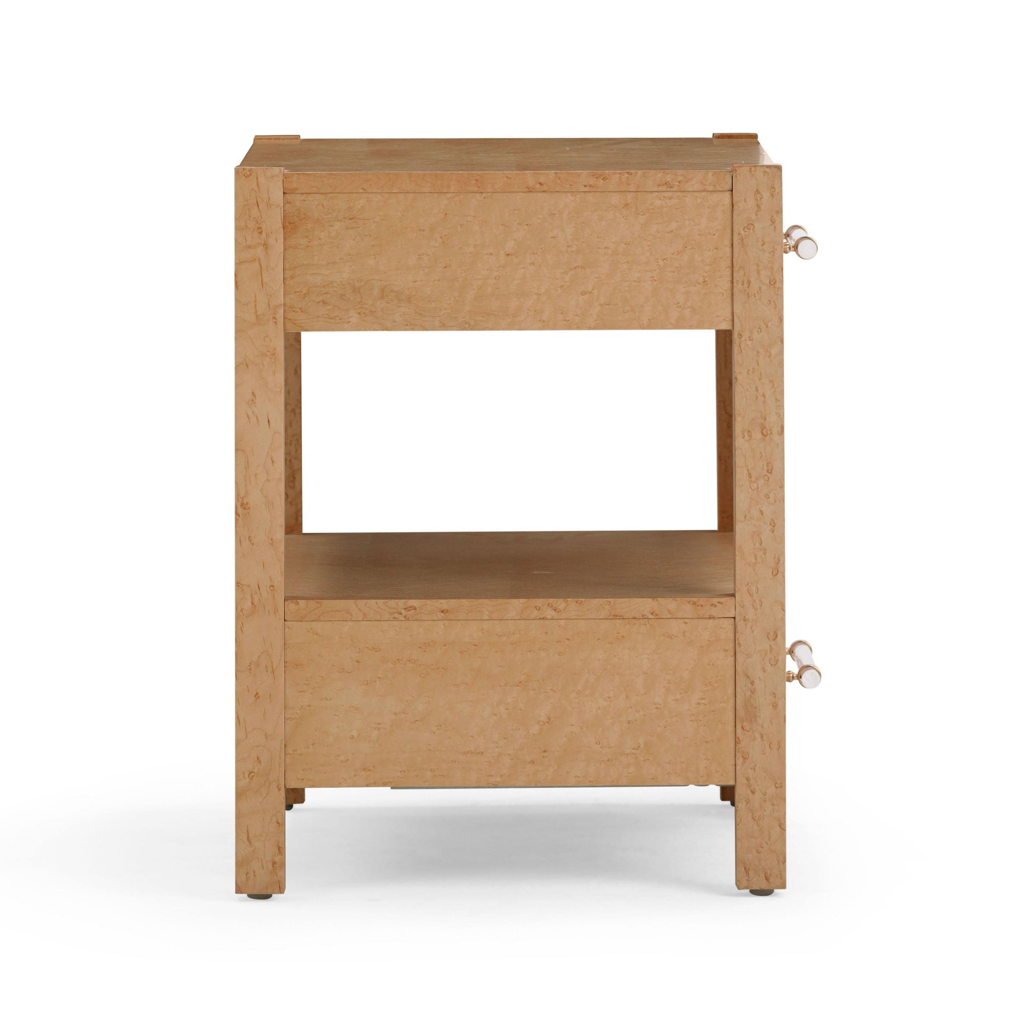 Brandyss - Birdseye Maple 2-Drawer Nightstand - Light Brown - Urban Living Furniture (Los Angeles, CA)