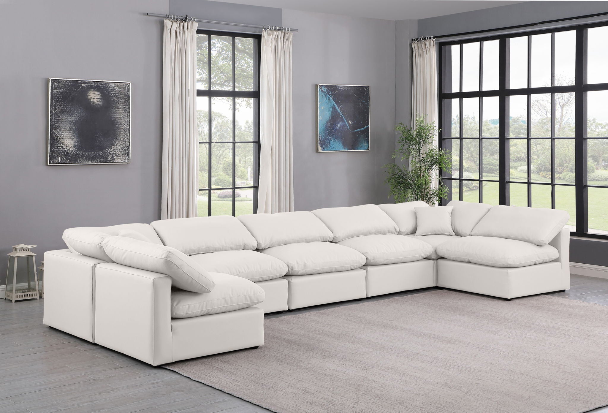 Indulge - Faux Leather 7 Piece Modular U-Shaped Sectional - Urban Living Furniture (Los Angeles, CA)