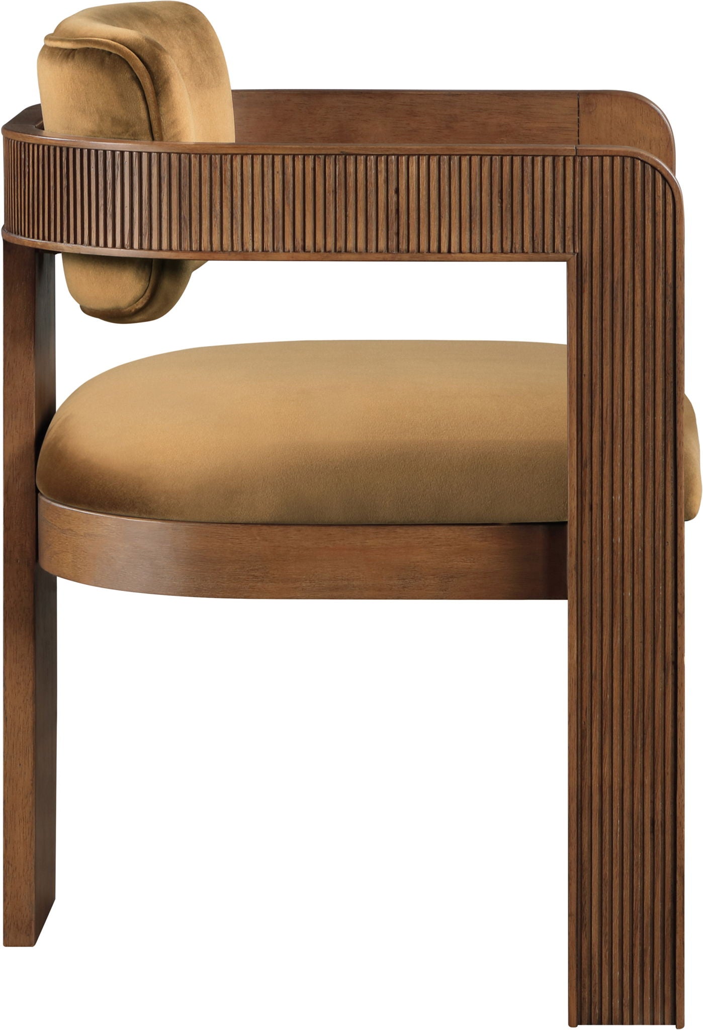 Sacha - Velvet Dining Chair With Brown Base (Set of 2) - Urban Living Furniture (Los Angeles, CA)