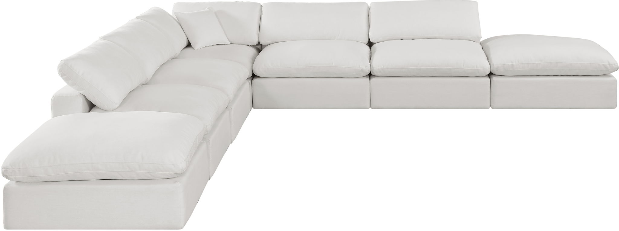 Comfy - 7 Piece Linen Modular Corner Sectional - Urban Living Furniture (Los Angeles, CA)