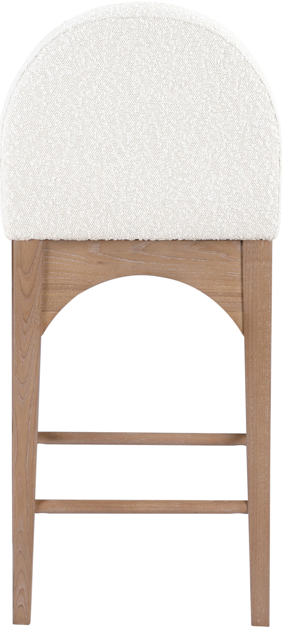 Waldorf - Boucle Stool With Natural Legs - Urban Living Furniture (Los Angeles, CA)