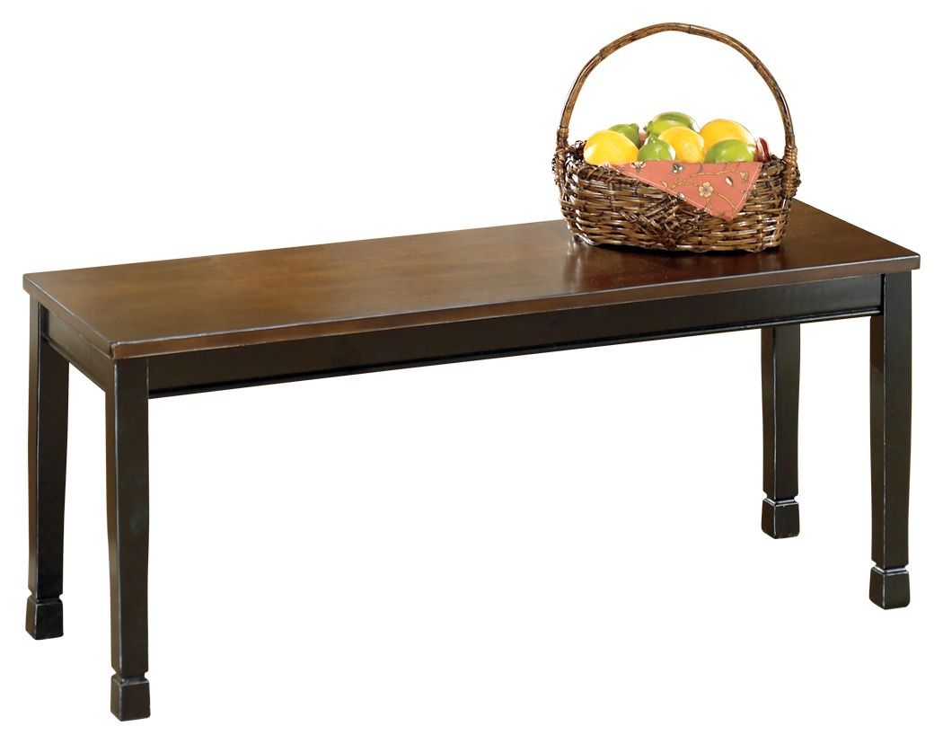 Owingsville - Black / Brown - Large Dining Room Bench - Urban Living Furniture (Los Angeles, CA)