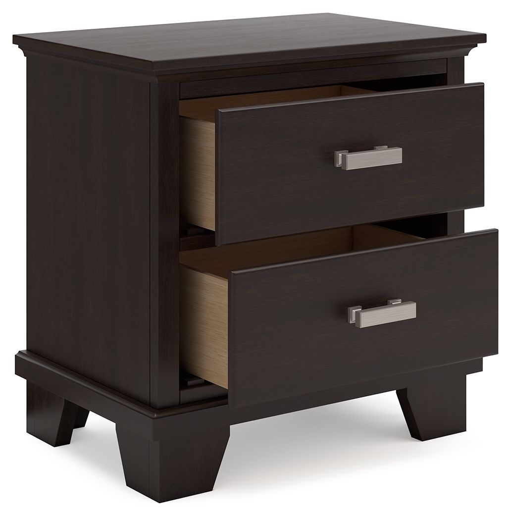 Covetown - Dark Brown - Two Drawer Night Stand - Urban Living Furniture (Los Angeles, CA)