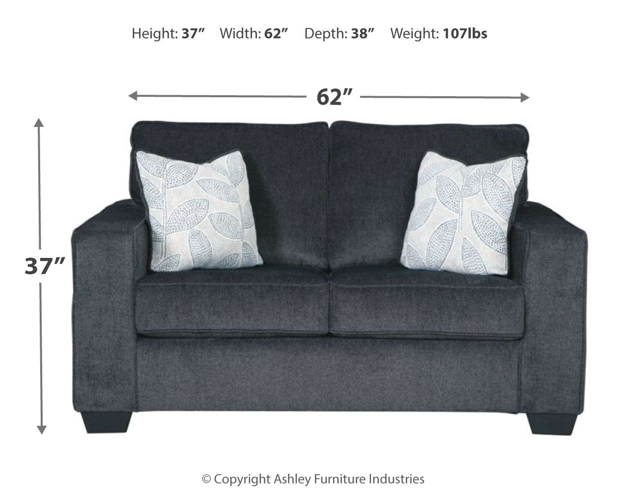 Altari - Stationary Loveseat - Urban Living Furniture (Los Angeles, CA)