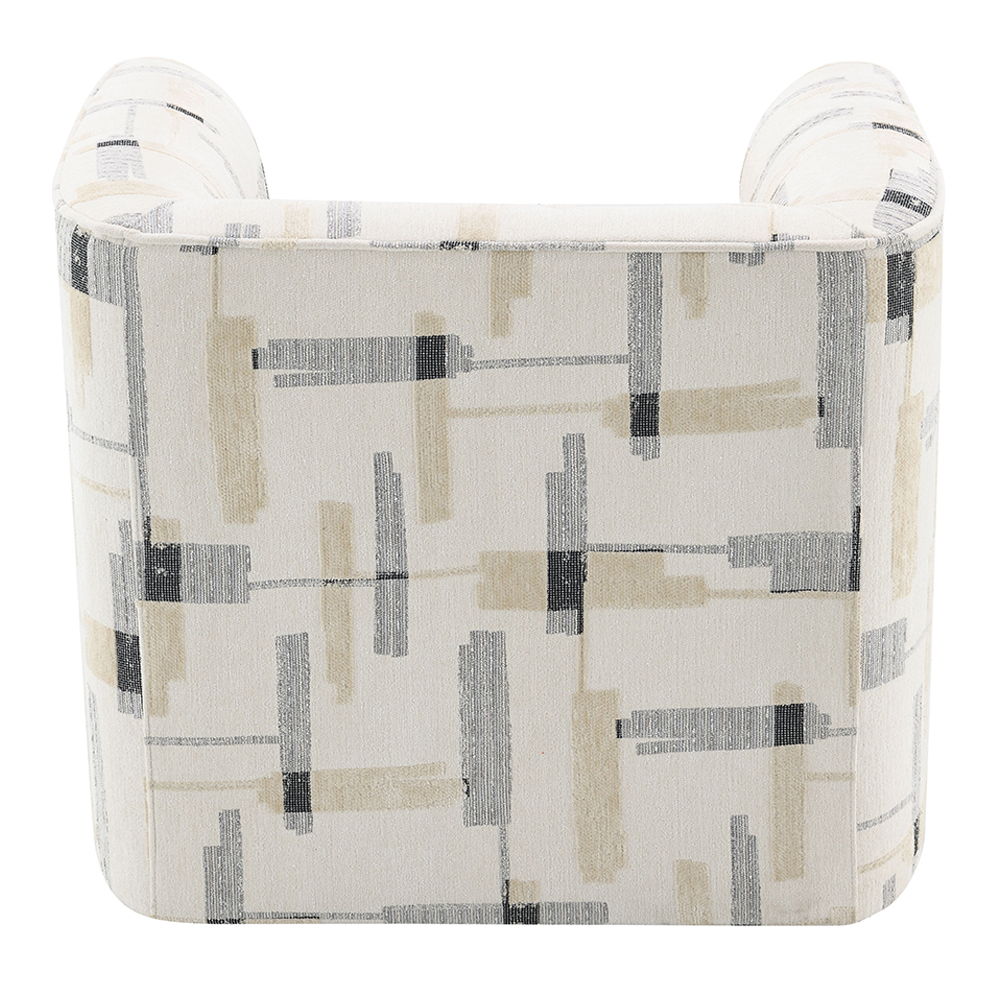 Darya - Chair With Swivel - Beige Pattern Fabric - Urban Living Furniture (Los Angeles, CA)