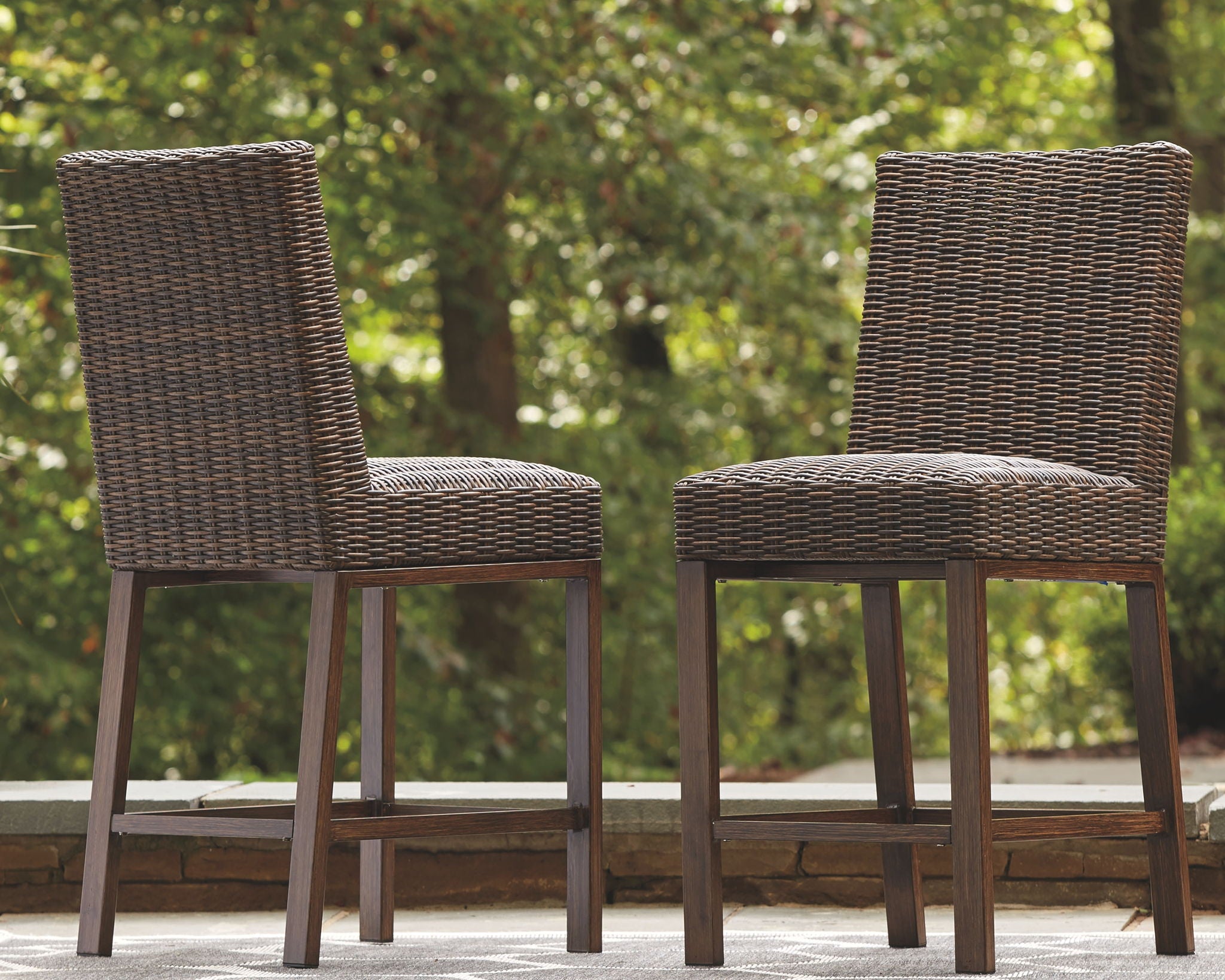 Paradise Trail - Medium Brown - Barstool (Set of 2) - Urban Living Furniture (Los Angeles, CA)