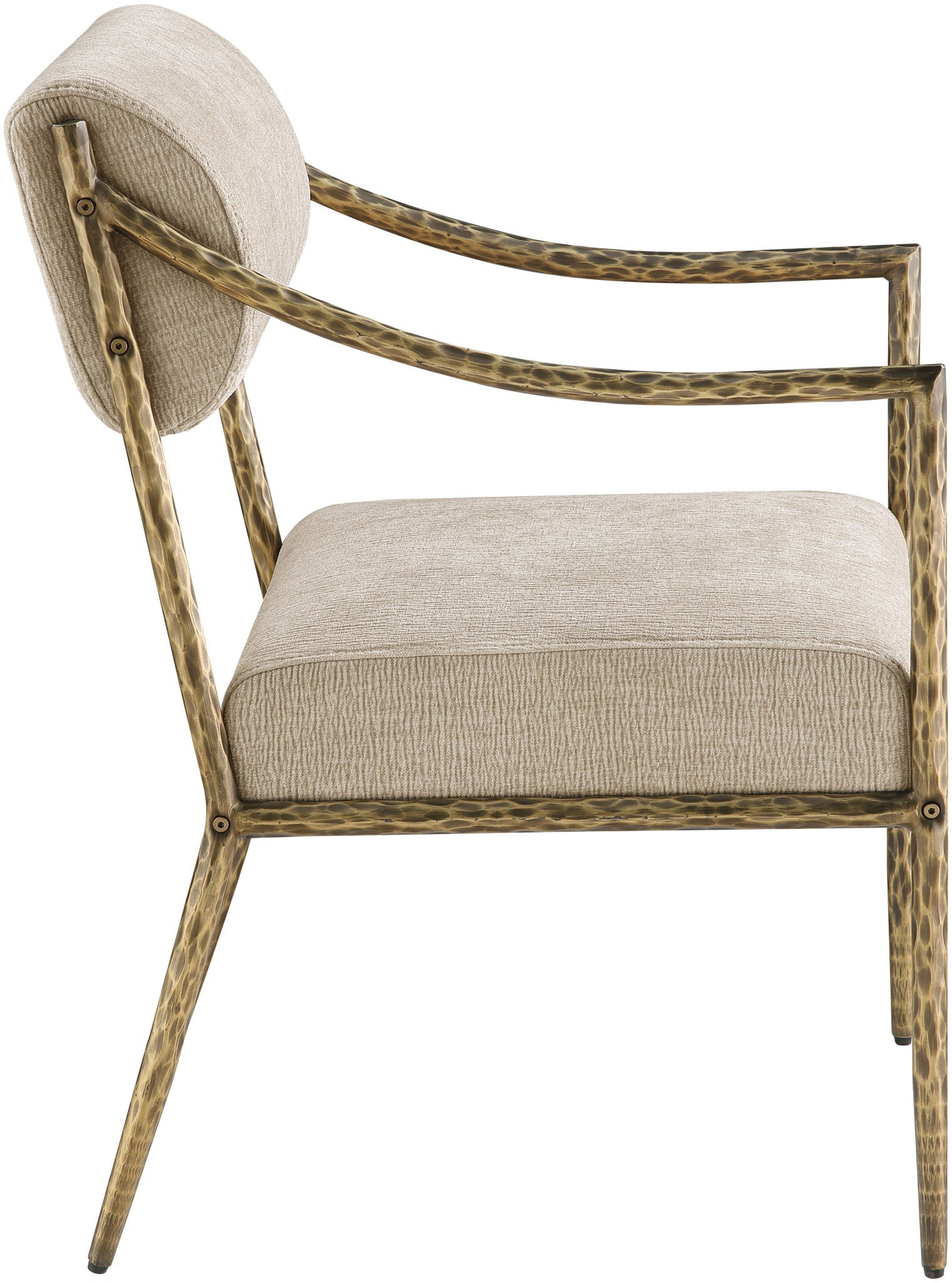 Bastille - Upholstered Dining Arm Chair (Set of 2) - Brass Frame - Urban Living Furniture (Los Angeles, CA)