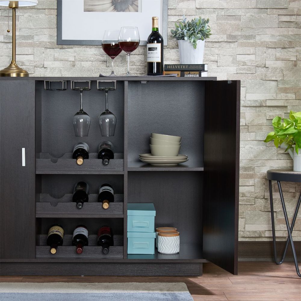 Hazen - 35" Wine Cabinet - Espresso - Urban Living Furniture (Los Angeles, CA)