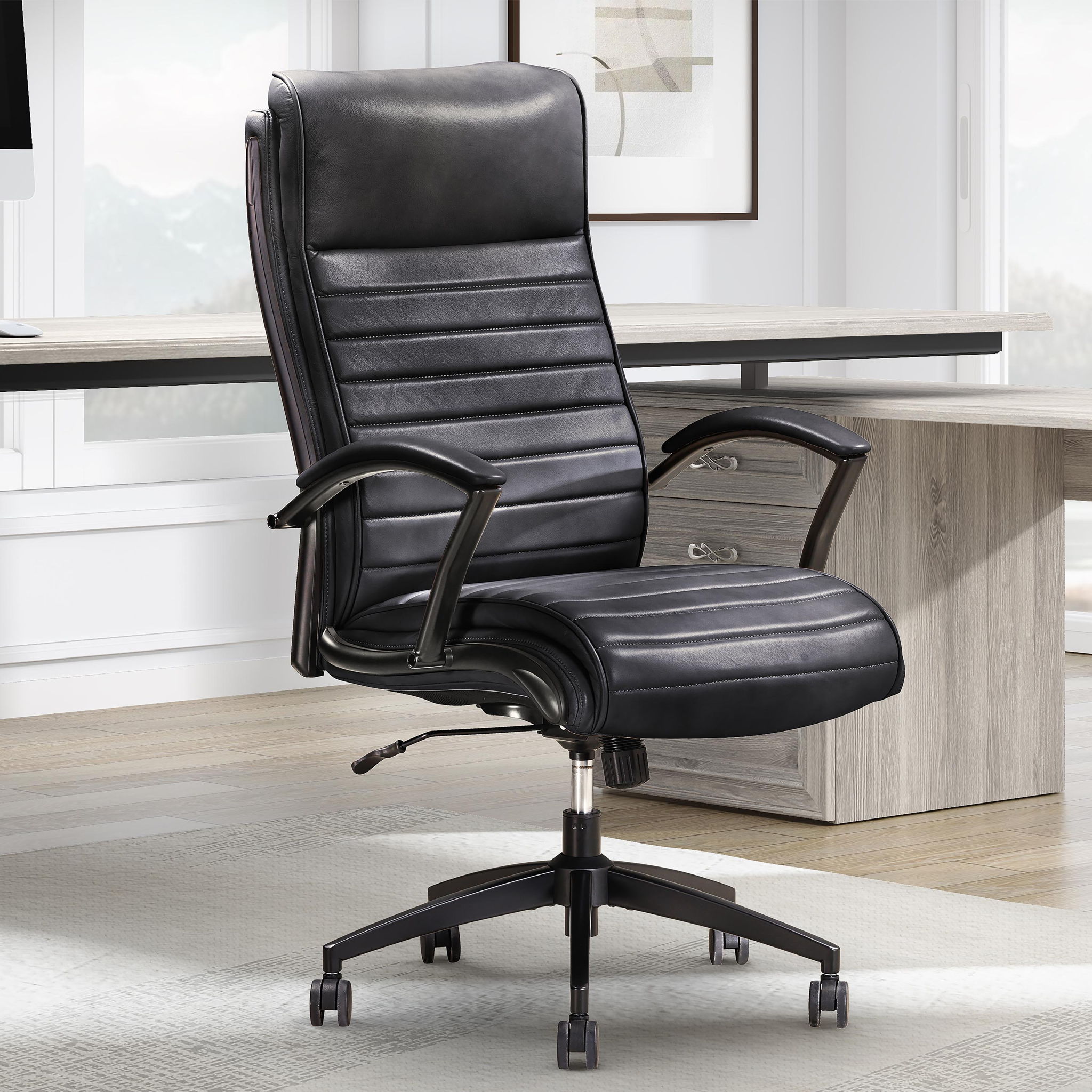 Dc#370 - Leather Desk Chair - Urban Living Furniture (Los Angeles, CA)