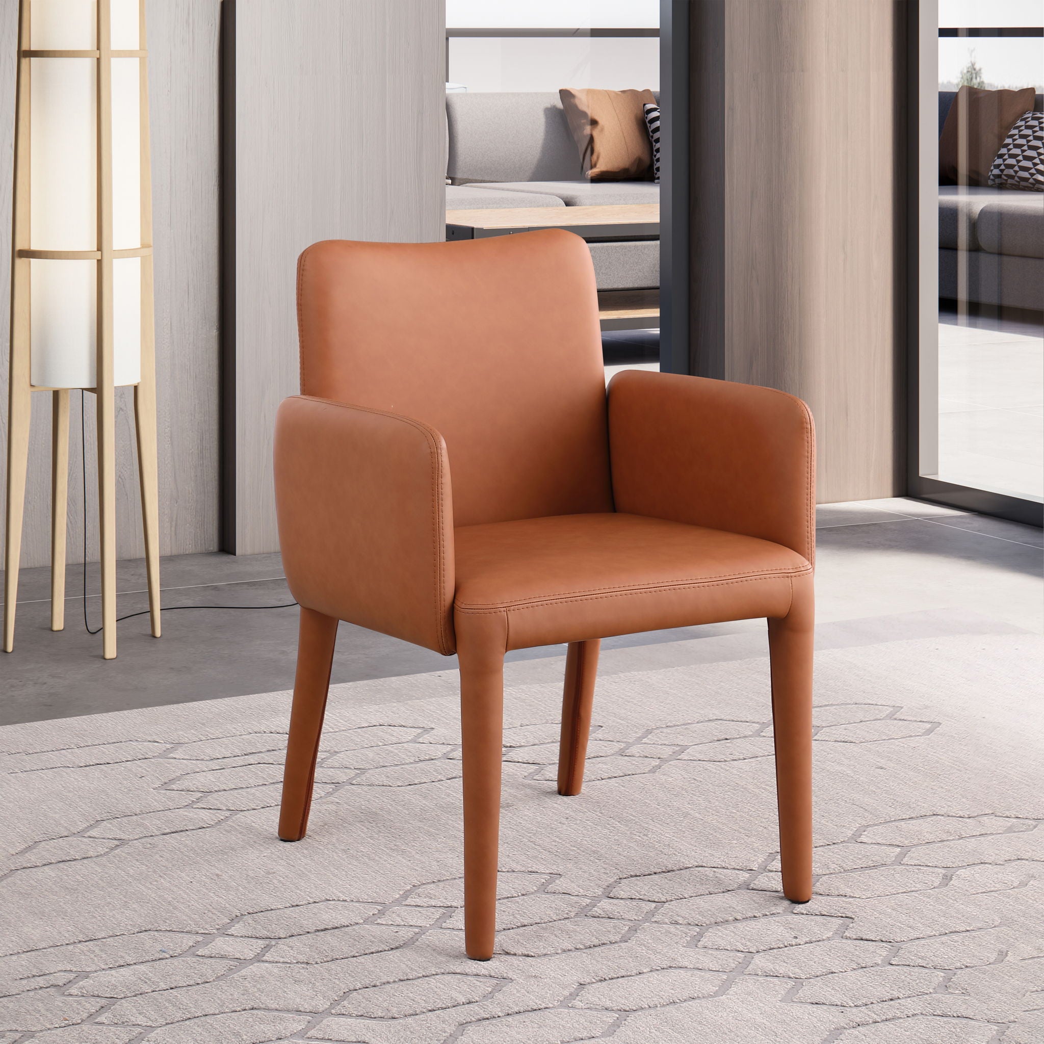 Pelle - Accent / Dining Chair - Cognac - Urban Living Furniture (Los Angeles, CA)