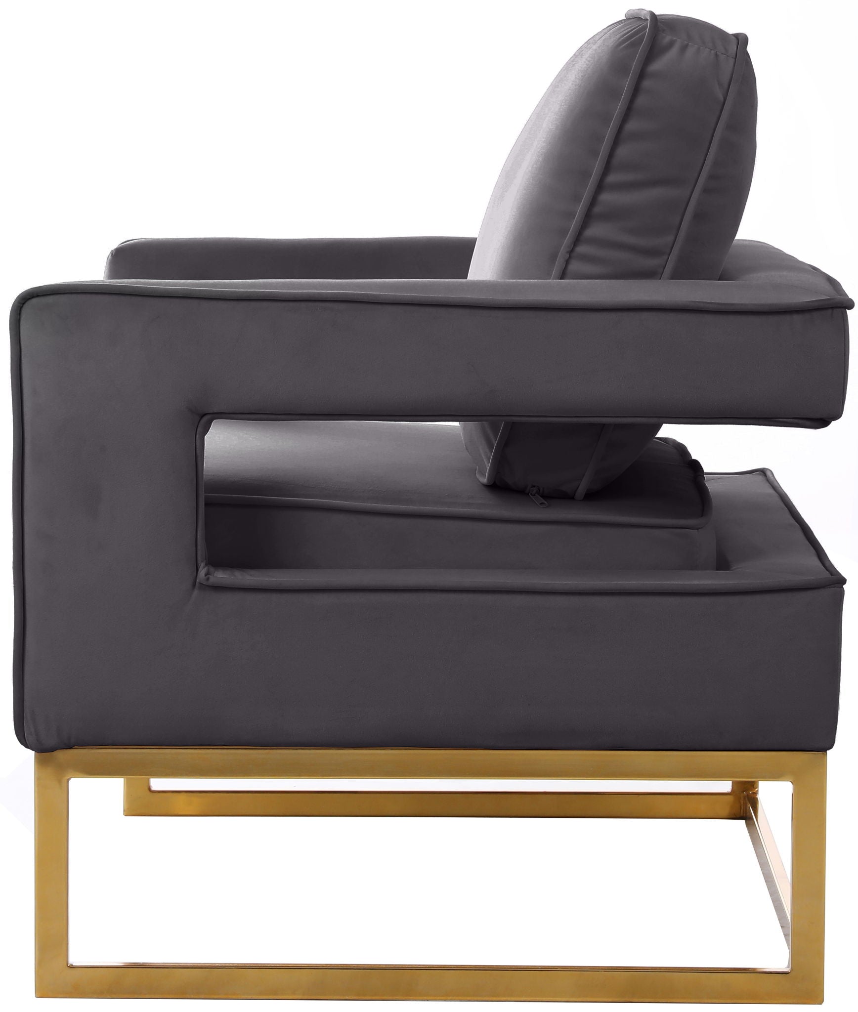 Noah - Accent Chair with Gold Legs - Urban Living Furniture (Los Angeles, CA)