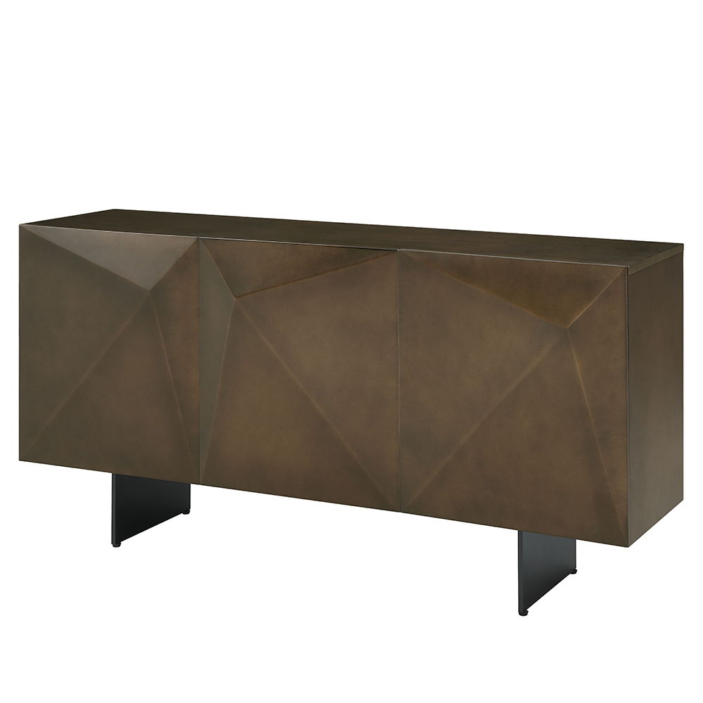 Malika - Ceramic Top Server - Copper Cross Brushed - Urban Living Furniture (Los Angeles, CA)