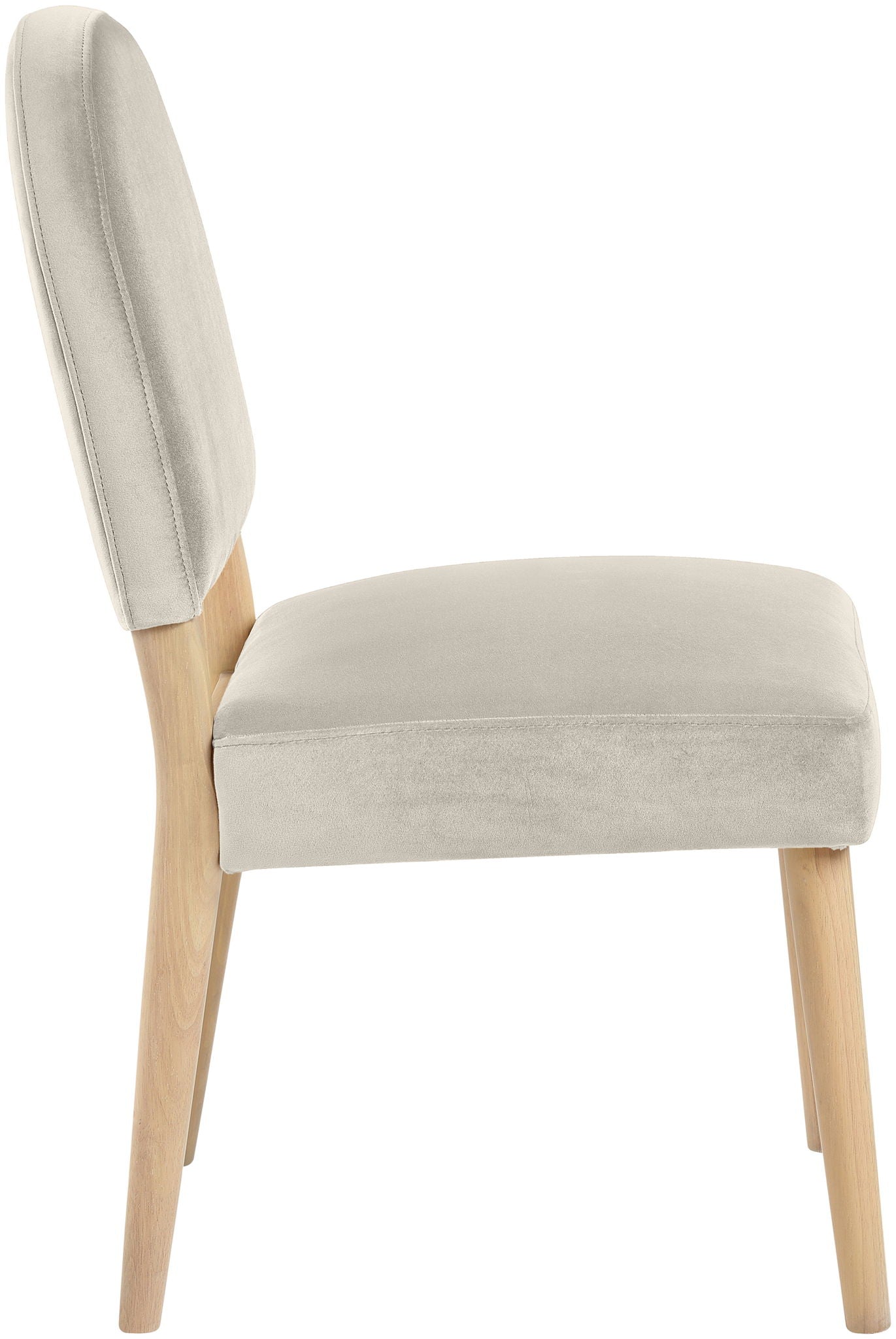 Varinelle - Velvet Dining Chair (Set of 2) - Natural Frame - Urban Living Furniture (Los Angeles, CA)