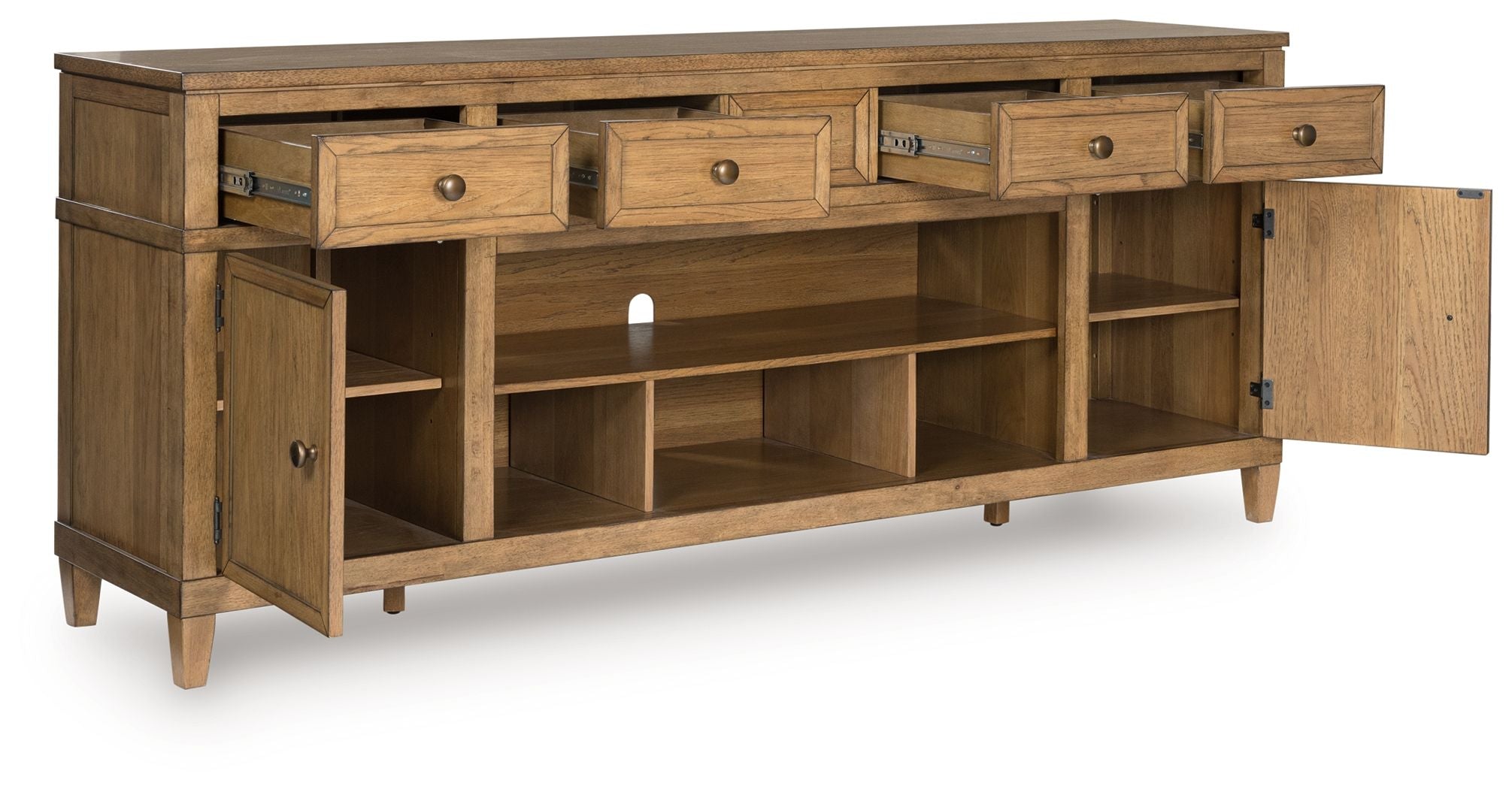 Sharlance - Light Brown - XL TV Stand With Fireplace Option - Urban Living Furniture (Los Angeles, CA)
