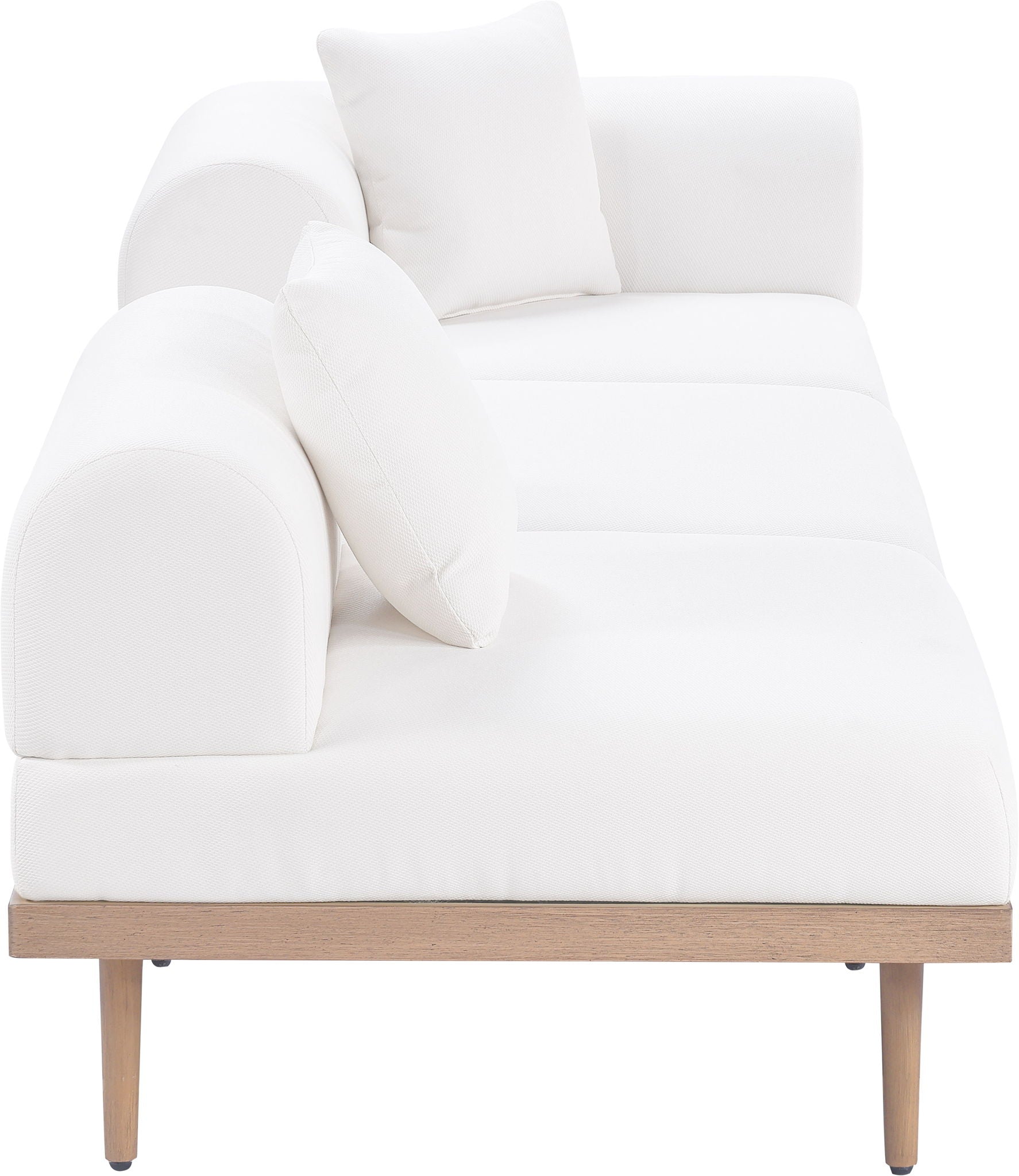 Laguna - 3 Piece Upholstered Outdoor Patio Modular Sofa With Backless Seat And 1 Arm - Urban Living Furniture (Los Angeles, CA)