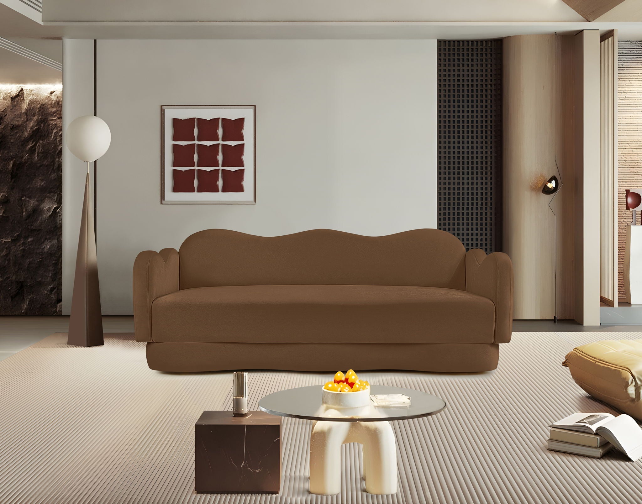Bloom - Velvet Sofa - Saddle - Urban Living Furniture (Los Angeles, CA)