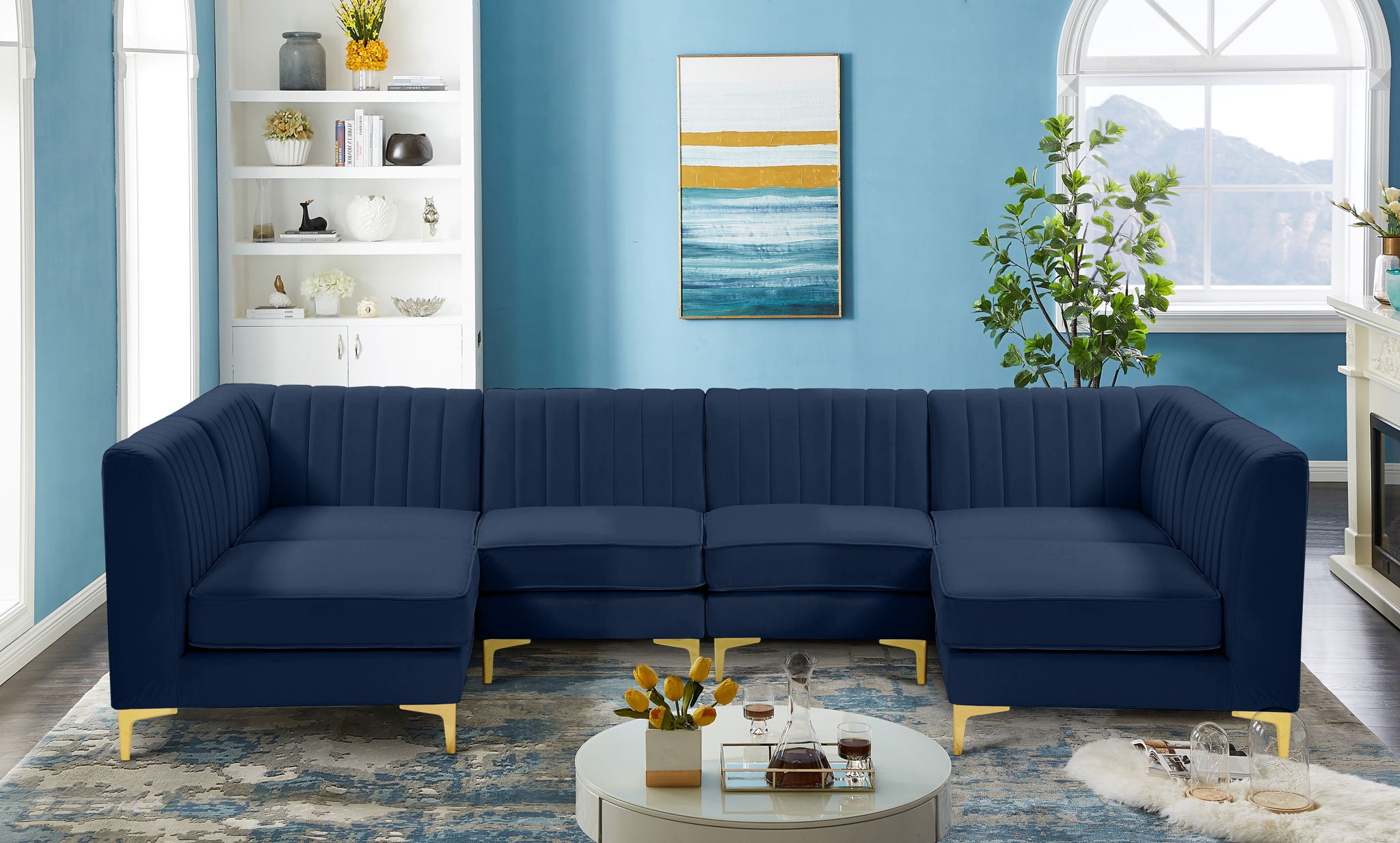 Alina - 6 Piece Modular U-Shaped Sectional - Urban Living Furniture (Los Angeles, CA)