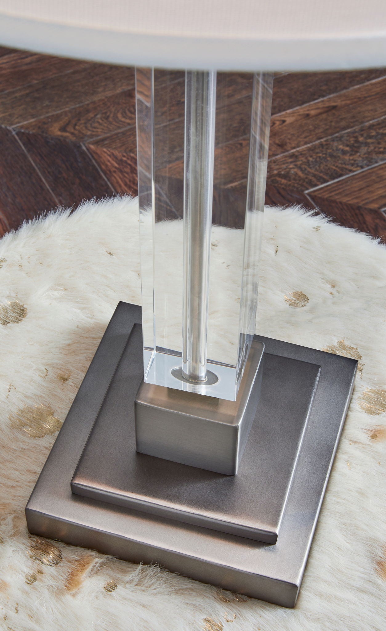 Deccalen - Clear / Silver Finish - Crystal Table Lamp - Urban Living Furniture (Los Angeles, CA)
