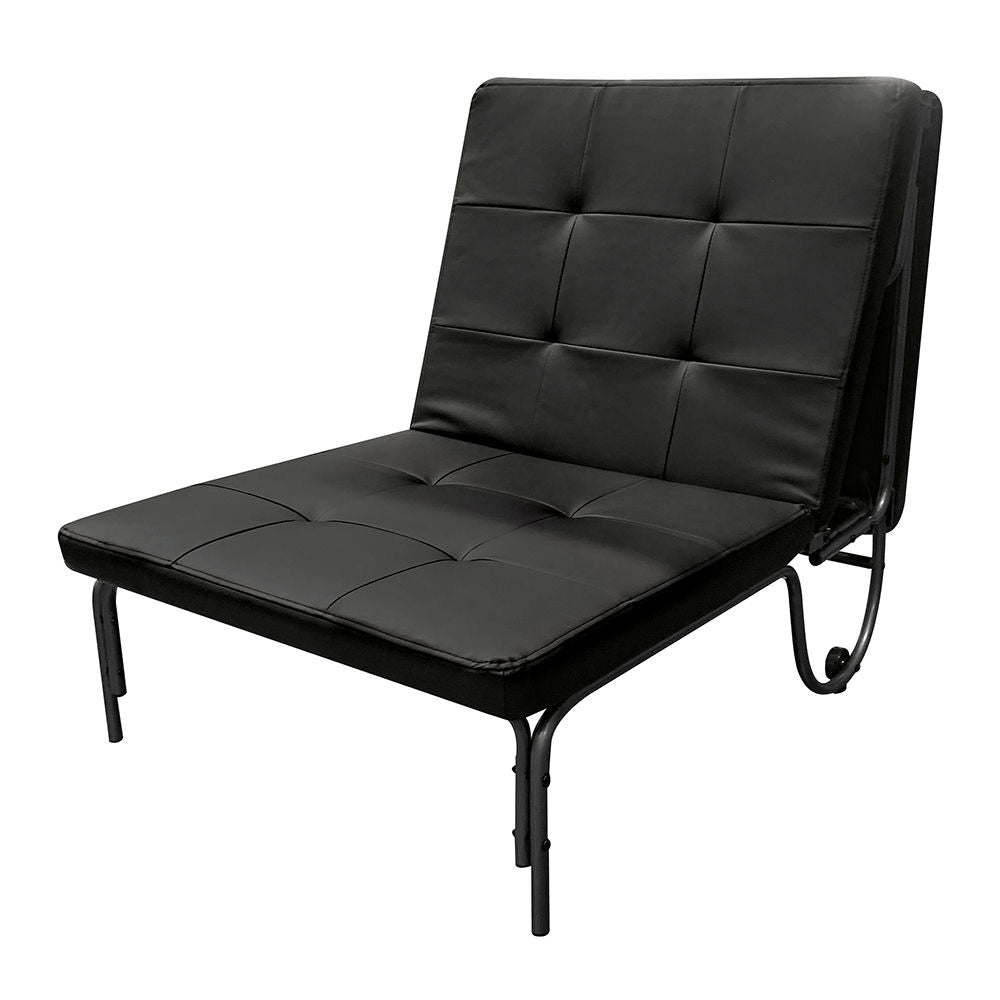 Senon - Adjustable Chair (Futon) - Silver & Black - Urban Living Furniture (Los Angeles, CA)
