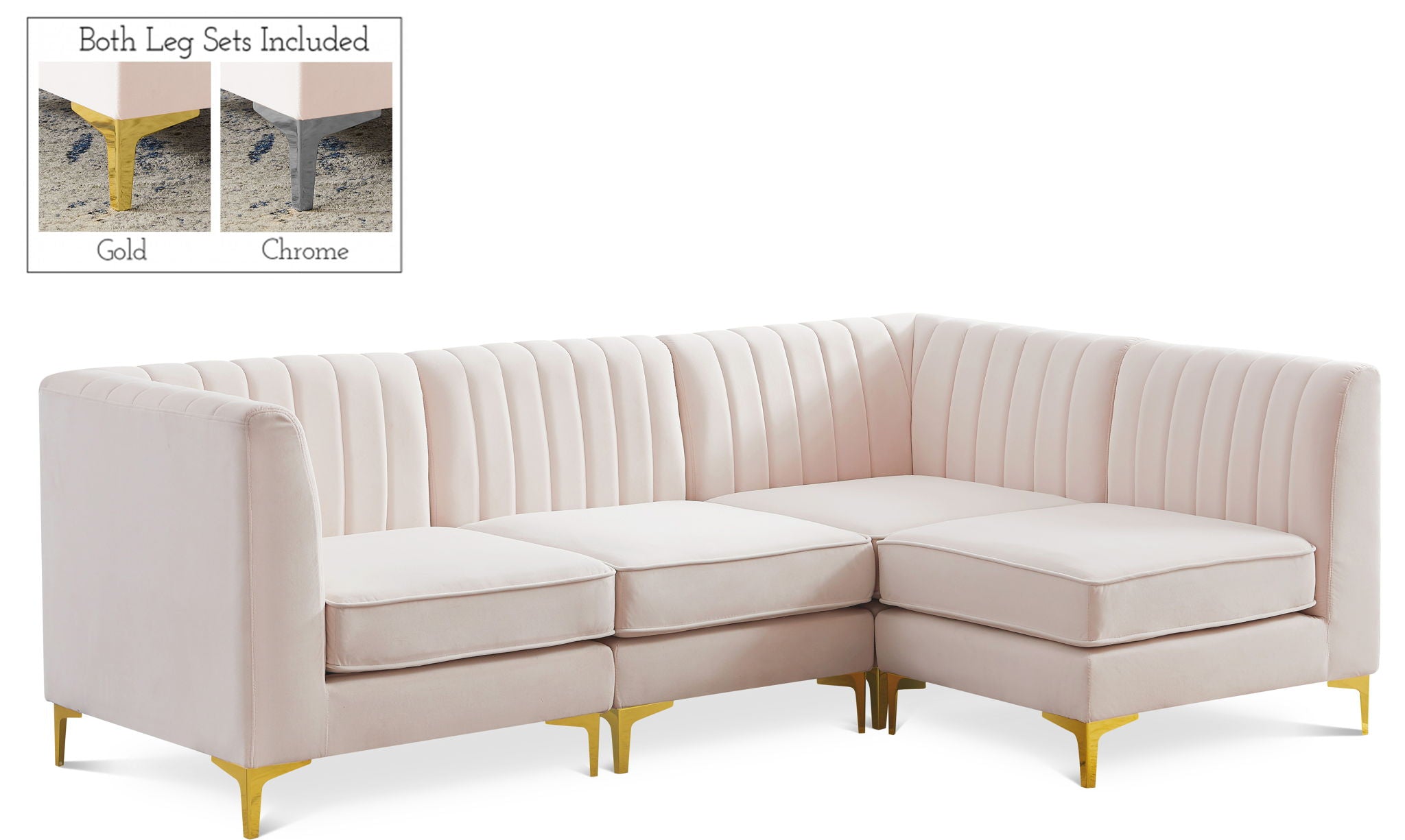 Alina - 4 Piece Modular L-Shaped Sectional - Urban Living Furniture (Los Angeles, CA)