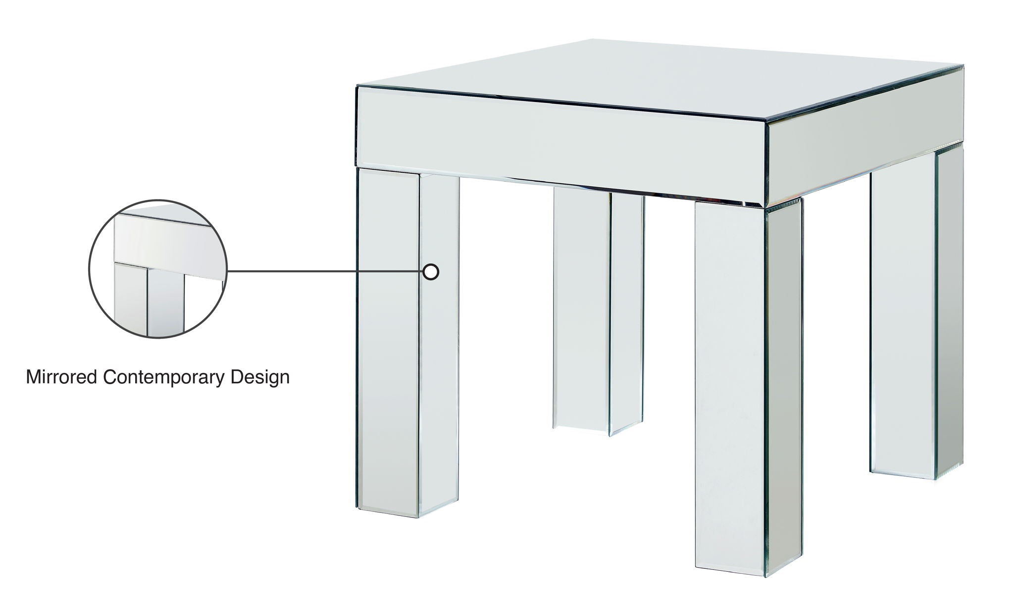 Lainy - End Table - Pearl Silver - Urban Living Furniture (Los Angeles, CA)