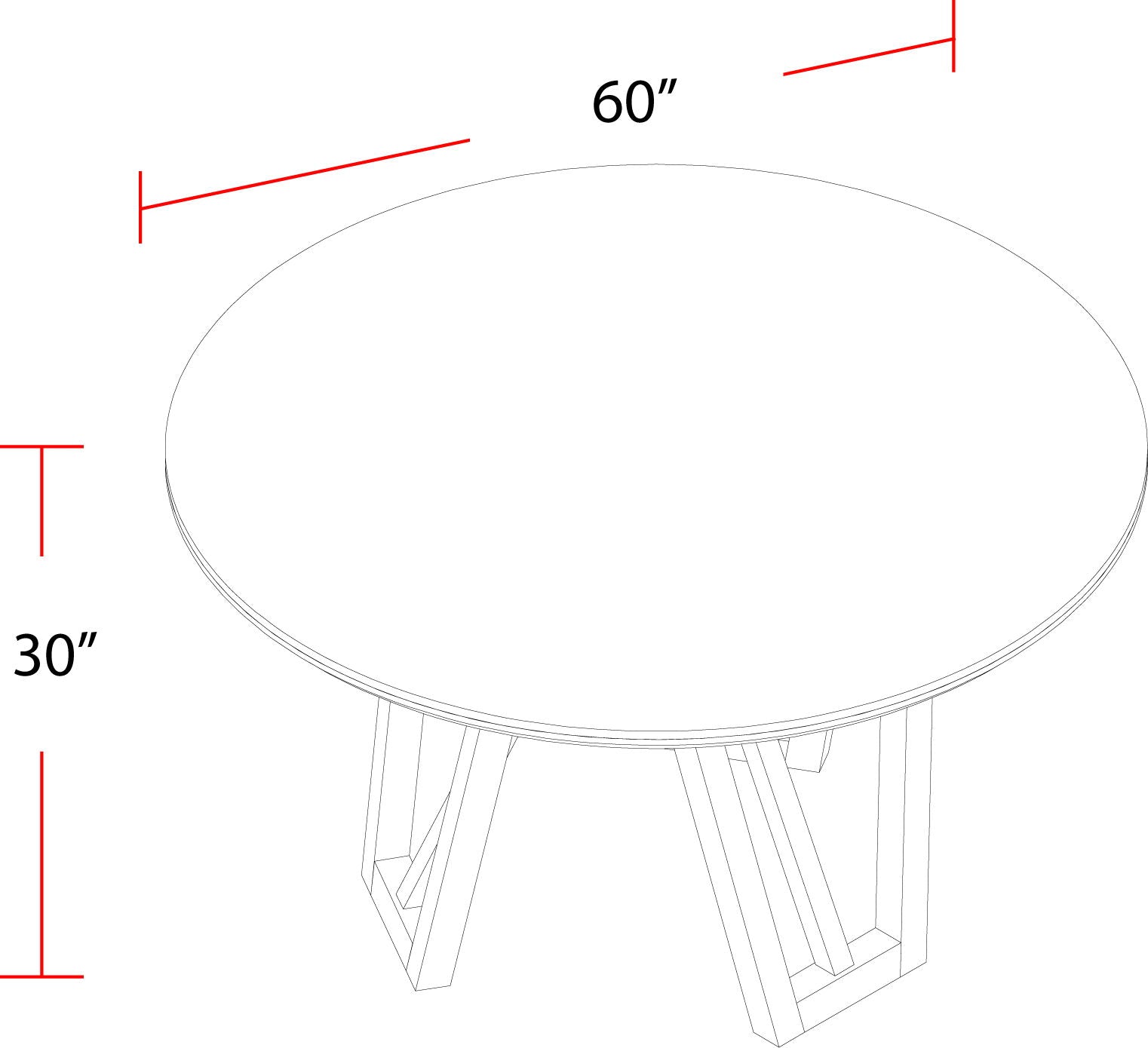 Pure Modern Dining - Round Table With Wood Base - Moonstone - Urban Living Furniture (Los Angeles, CA)