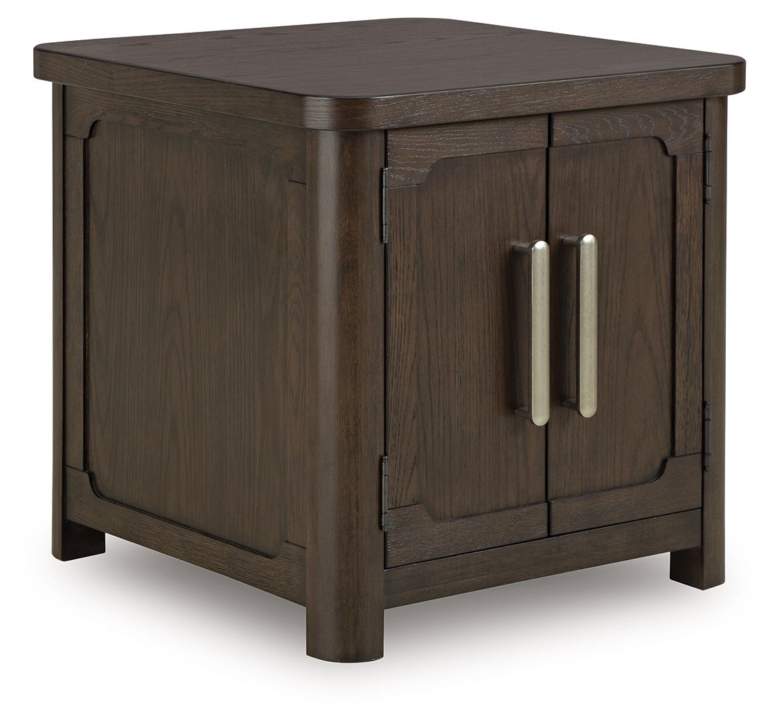 Breckington - Rectangular 2-door End Table - Dark Brown - Urban Living Furniture (Los Angeles, CA)