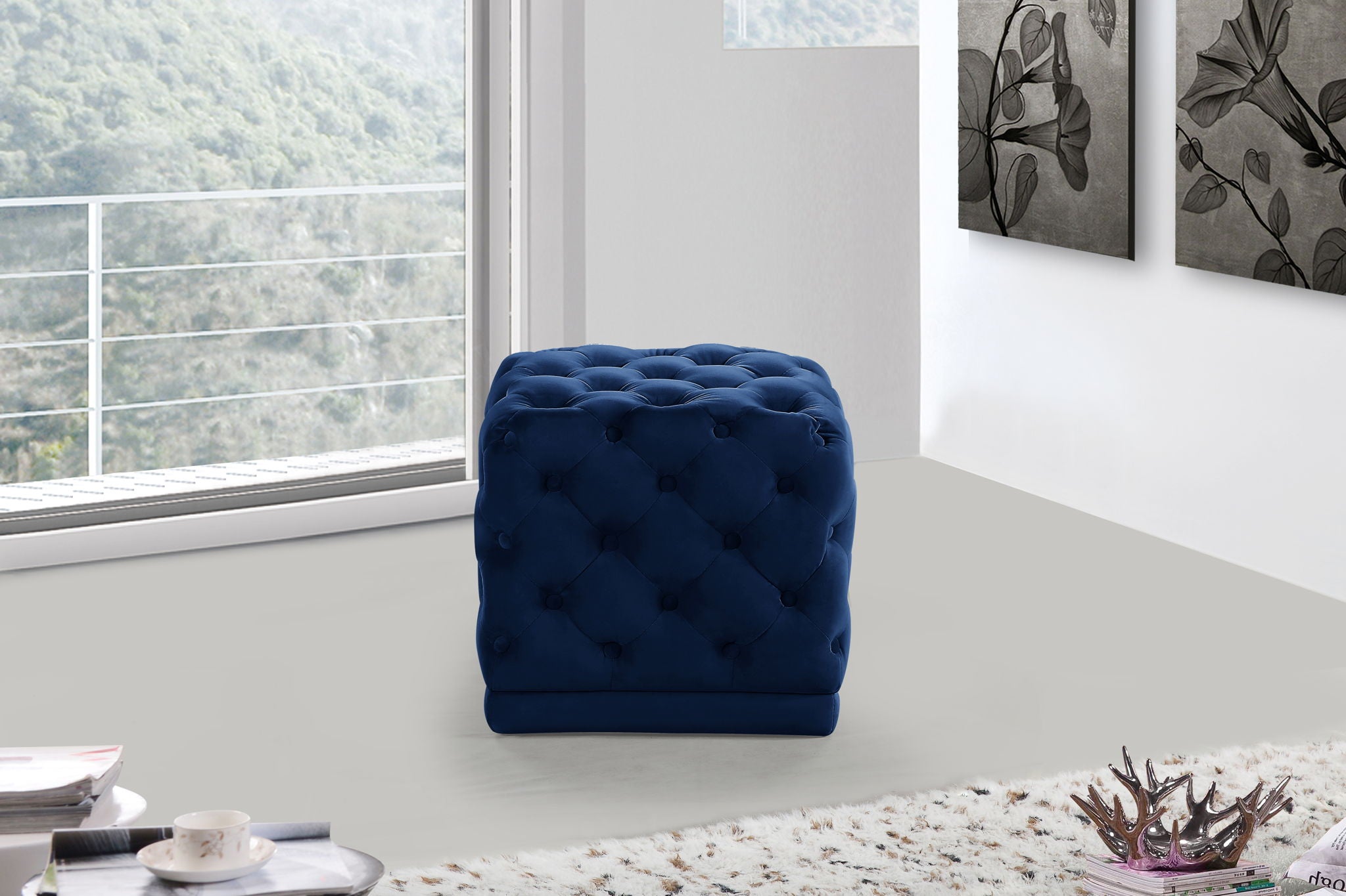 Stella - Stool Ottoman - Urban Living Furniture (Los Angeles, CA)