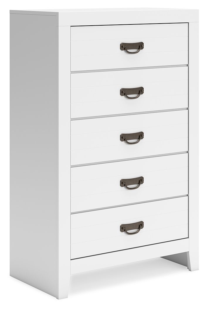 Binterglen - White - Five Drawer Chest - Urban Living Furniture (Los Angeles, CA)