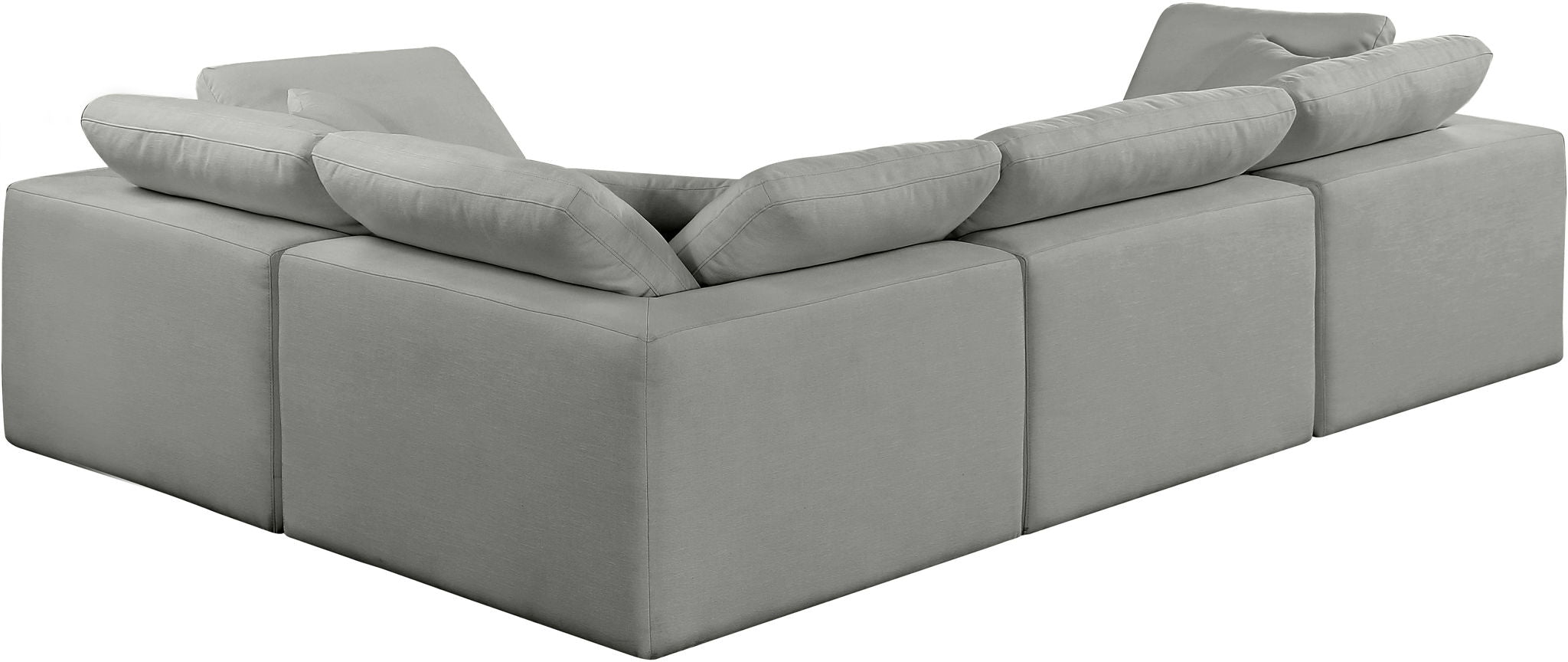 Comfy - 4 Piece Linen Fabric Modular Sectional - Urban Living Furniture (Los Angeles, CA)