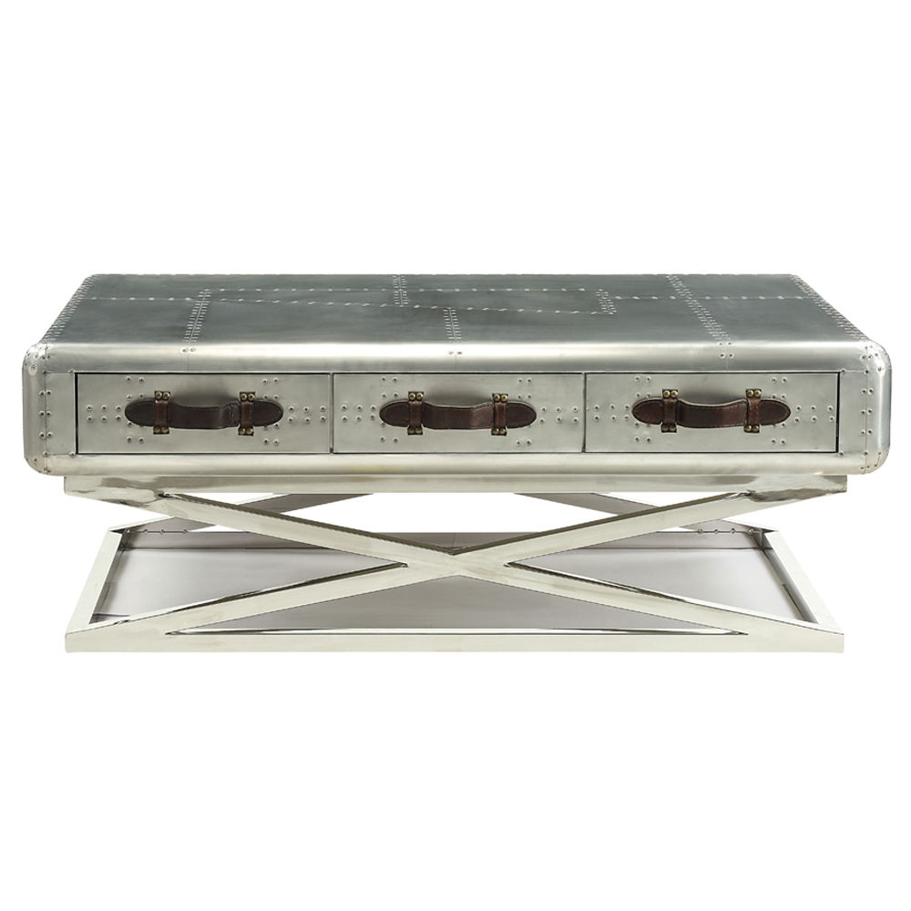 Brancaster - 51" Coffee Table - Aluminum - Urban Living Furniture (Los Angeles, CA)