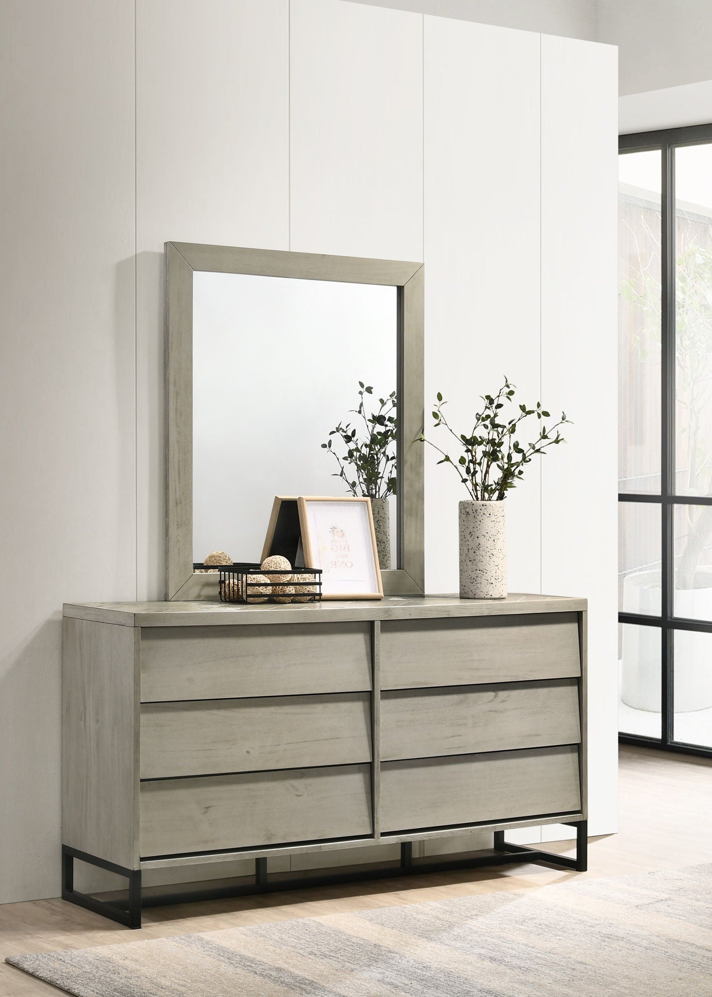 Weston - Mirror - Gray Stone - Urban Living Furniture (Los Angeles, CA)