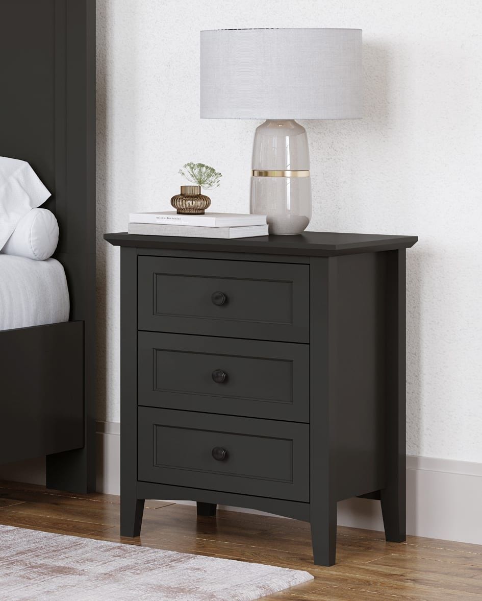 Grace - Three Drawer Nightstand
