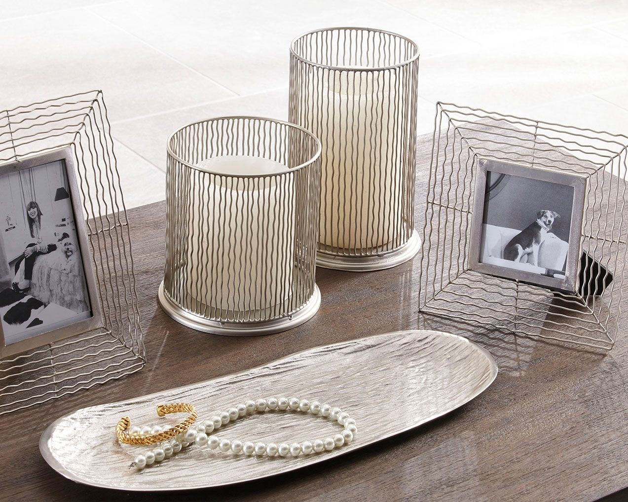 Dympna - Silver Finish - Accessory Set (Set of 5) - Urban Living Furniture (Los Angeles, CA)