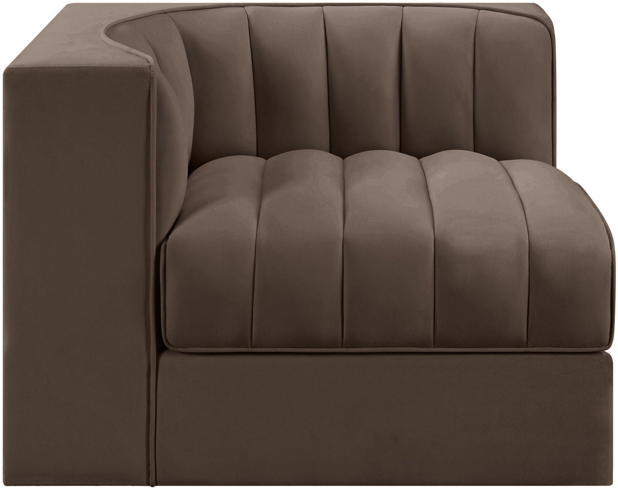 Rummi - Velvet Performance Fabric Upholstered Modular Corner Chair - Urban Living Furniture (Los Angeles, CA)