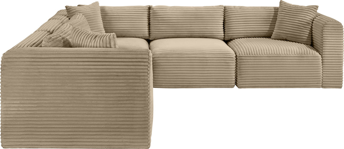 Shaggy - Fabric 5 Piece Modular Corner Sectional - Urban Living Furniture (Los Angeles, CA)