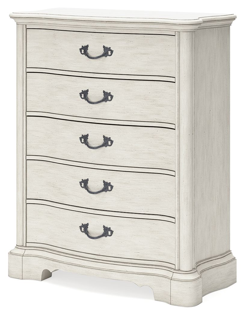 Arlendyne - Antique White - Five Drawer Chest - Urban Living Furniture (Los Angeles, CA)