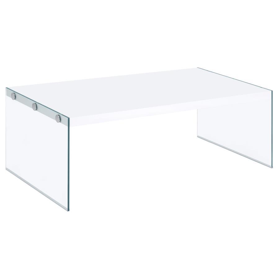 Opal - Rectangular Glass Frame Table - Urban Living Furniture (Los Angeles, CA)
