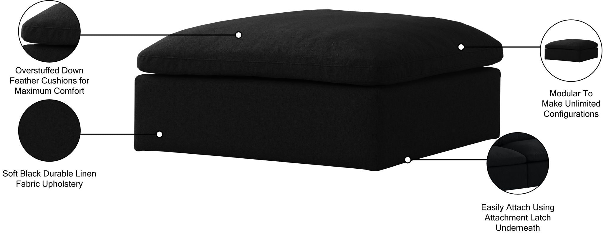 Serene - Ottoman - Urban Living Furniture (Los Angeles, CA)