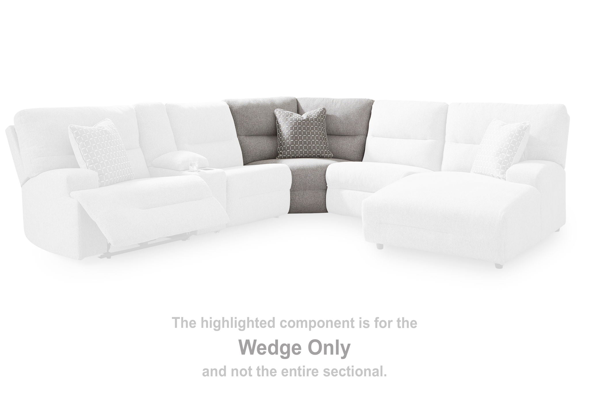 Acklen Place - Pewter - Wedge - Urban Living Furniture (Los Angeles, CA)