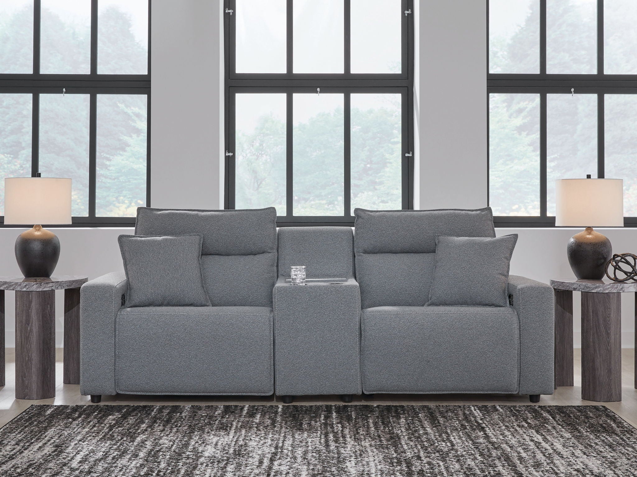 ModMax II - Salt And Pepper - Reclining Sectional - Urban Living Furniture (Los Angeles, CA)