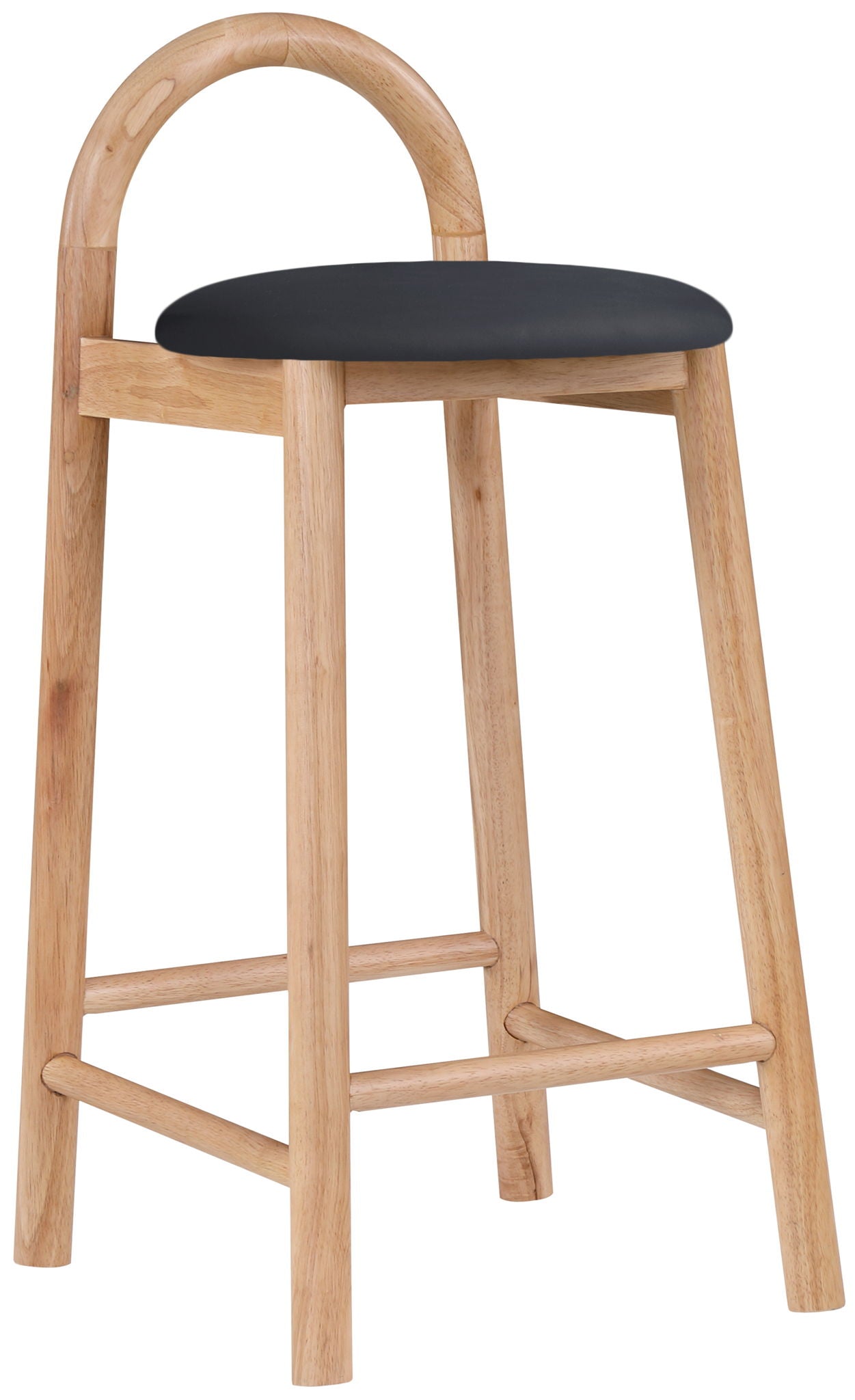 Calvin - Faux Leather Stool - Light Brown Legs - Urban Living Furniture (Los Angeles, CA)