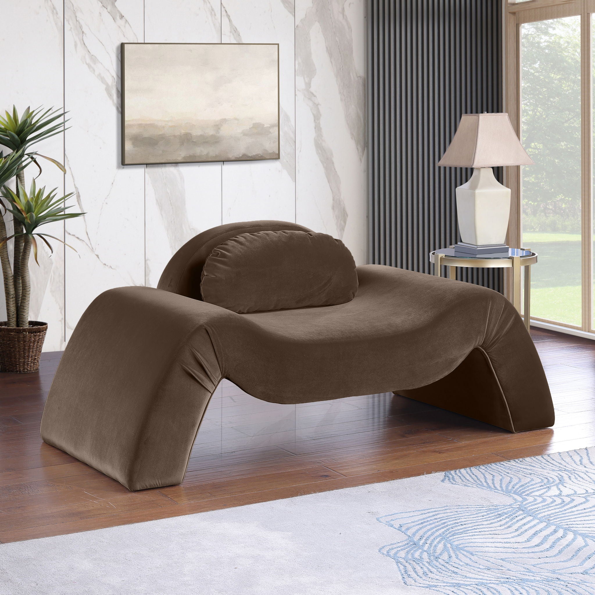 Austin - Velvet Accent Chair - Urban Living Furniture (Los Angeles, CA)