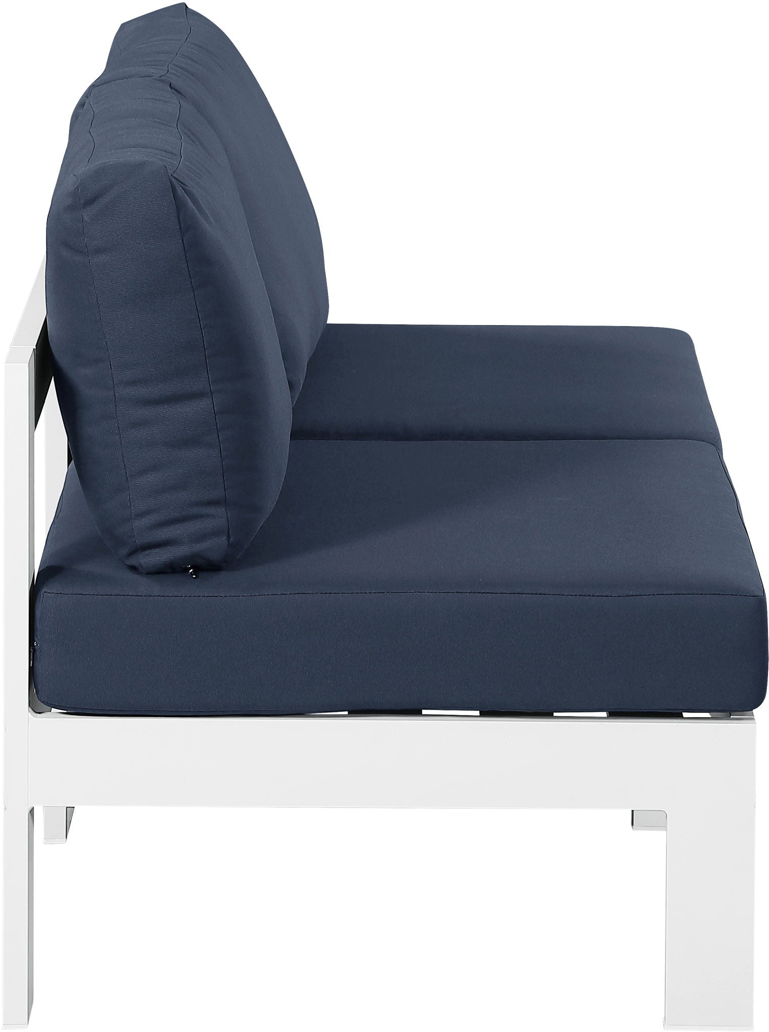 Nizuc - Outdoor Patio 2 Seat Armless Modular Sofa With White Frame - Urban Living Furniture (Los Angeles, CA)