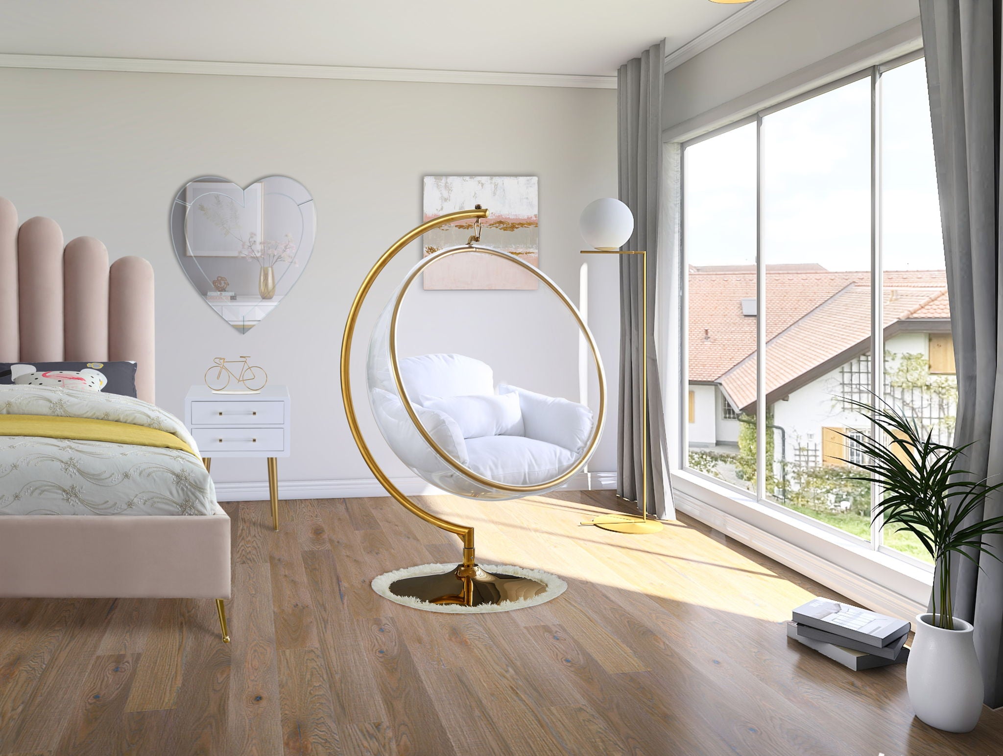 Luna - Swing Bubble Accent Chair - Urban Living Furniture (Los Angeles, CA)