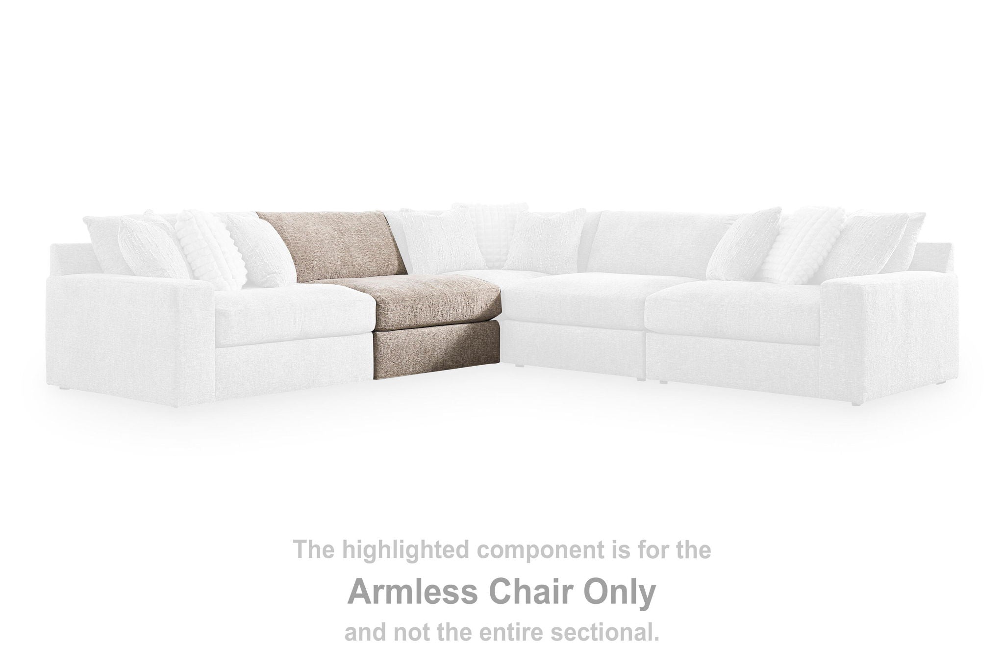 Nexora-Court - Armless Chair - Burlap - Urban Living Furniture (Los Angeles, CA)
