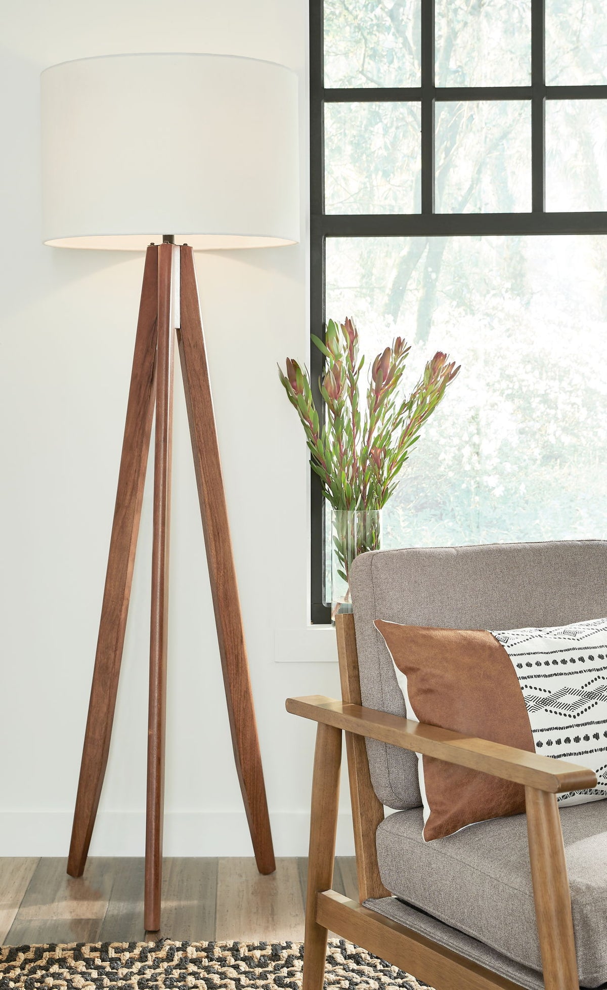 Dallson - Wood Floor Lamp - Brown - Urban Living Furniture (Los Angeles, CA)